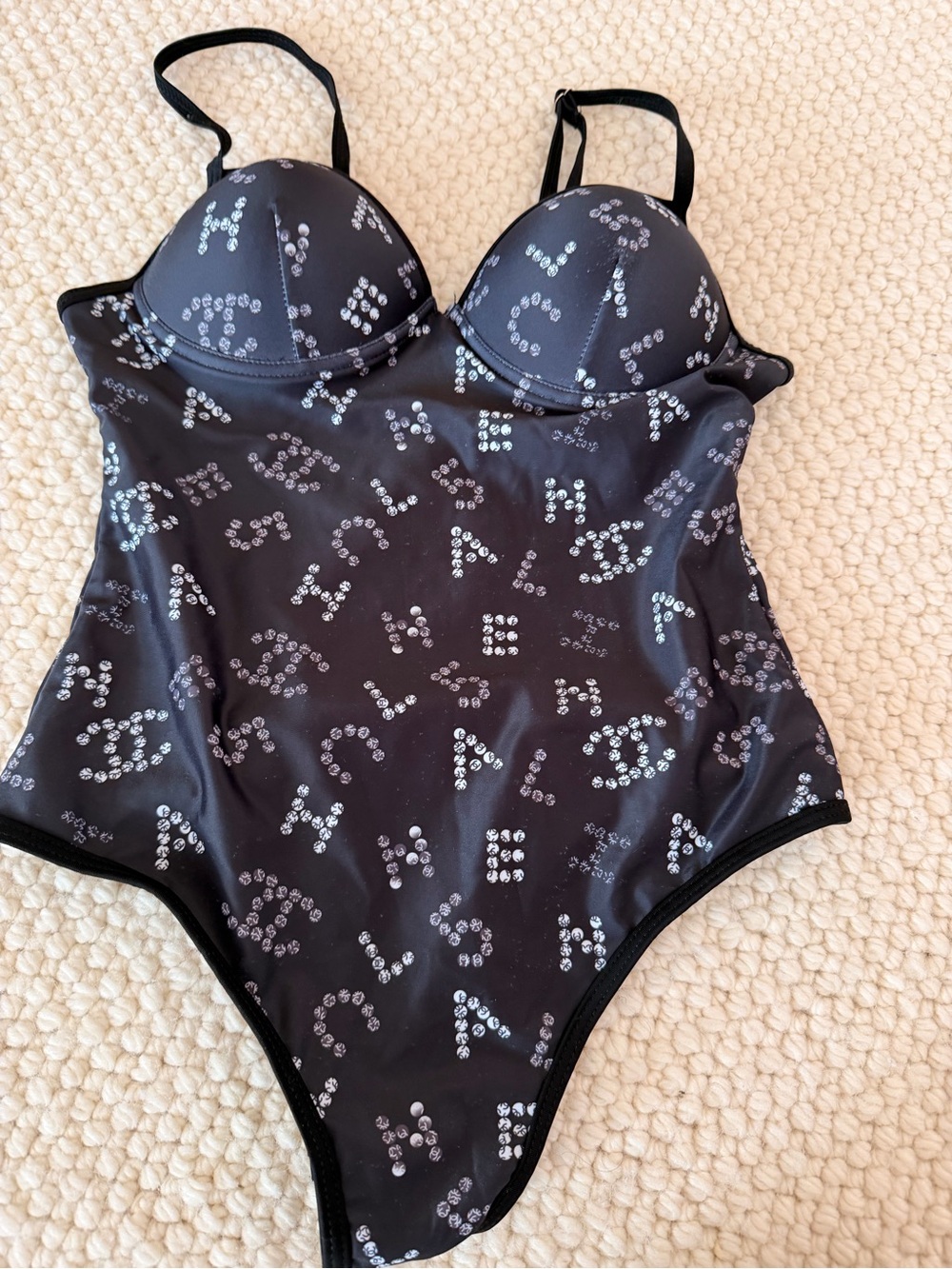 CHANEL: One Piece Bathing suit logo double c - Picture 2 of 5